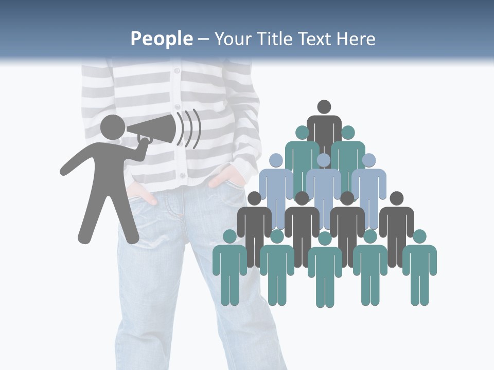 Front View Preschool Model PowerPoint Template