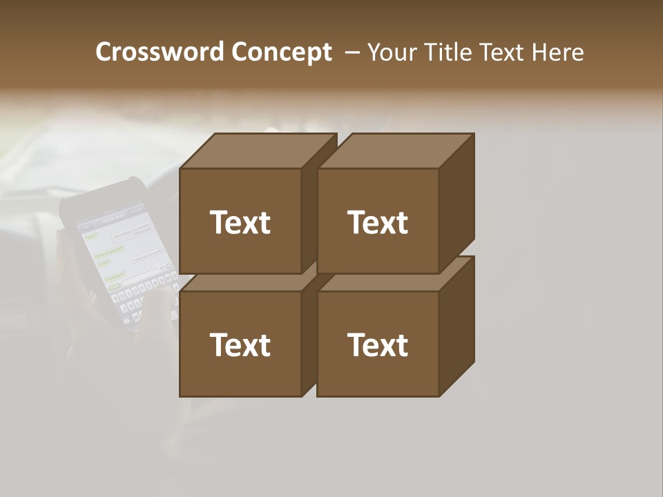 Road Teenager Qwerty PowerPoint Template