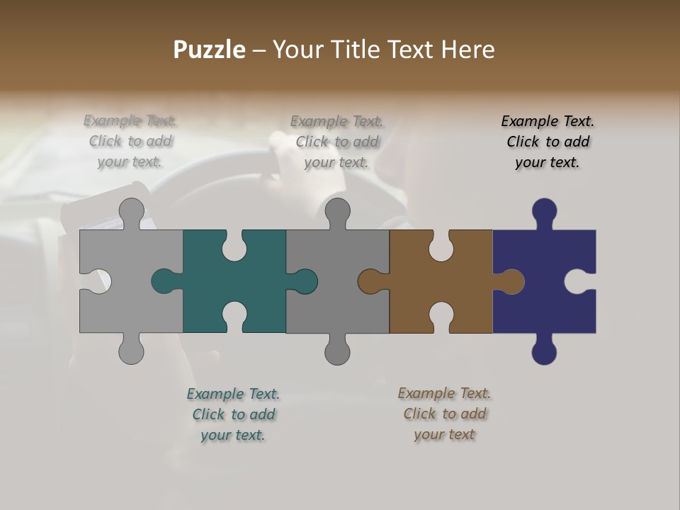 Road Teenager Qwerty PowerPoint Template