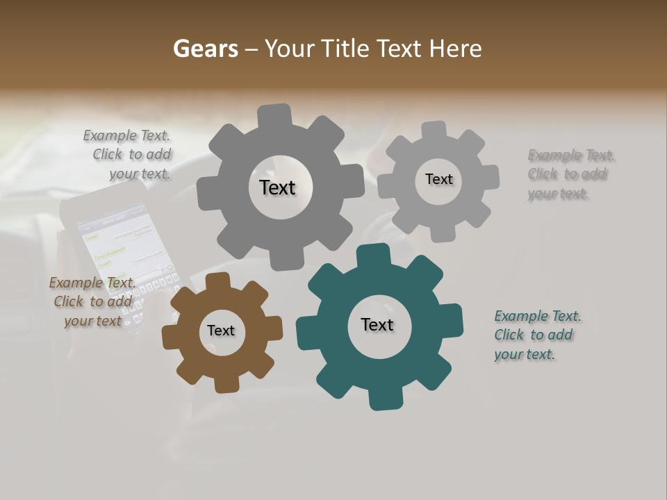 Road Teenager Qwerty PowerPoint Template