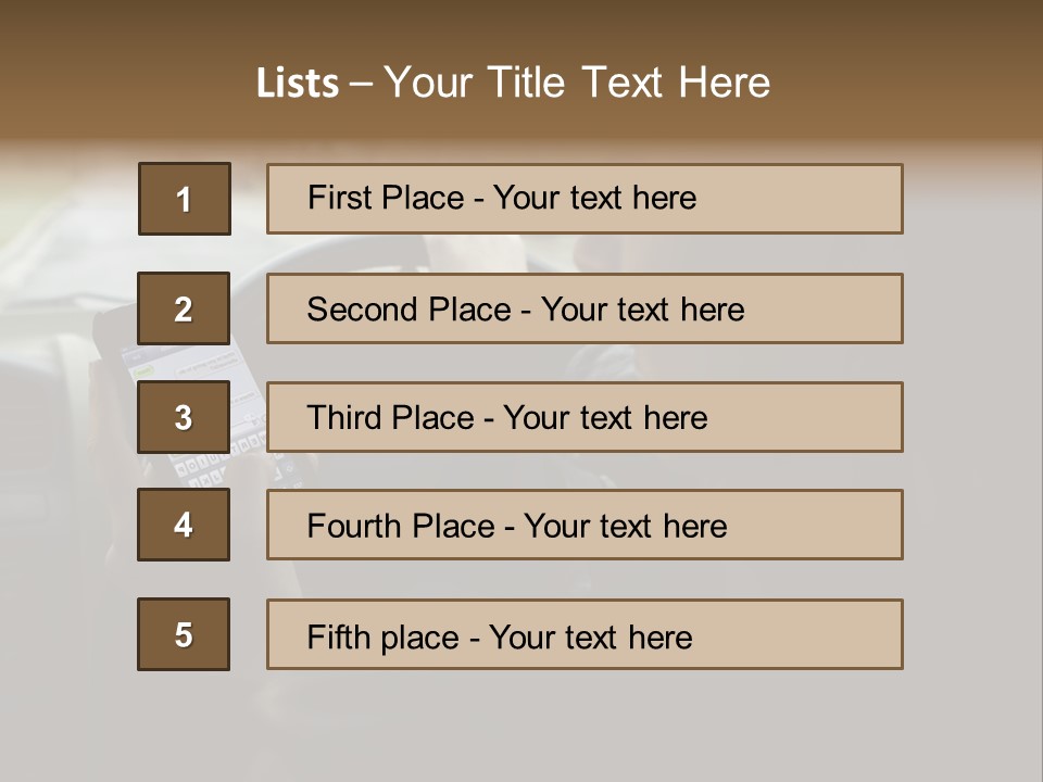 Road Teenager Qwerty PowerPoint Template