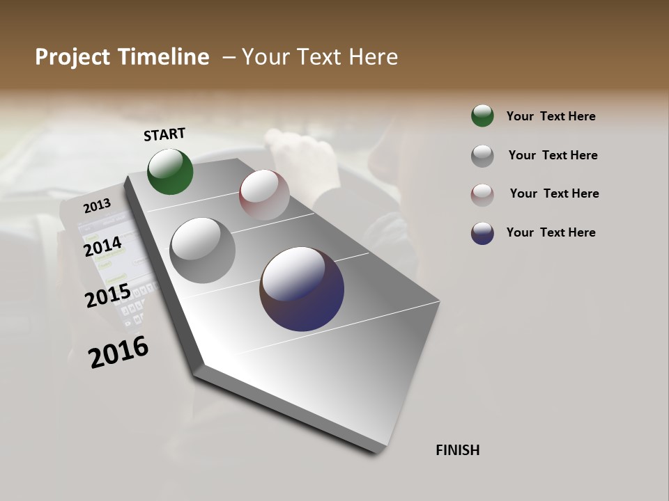 Road Teenager Qwerty PowerPoint Template