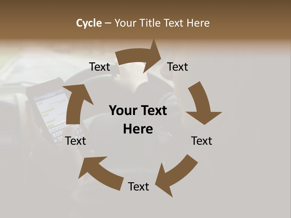 Road Teenager Qwerty PowerPoint Template