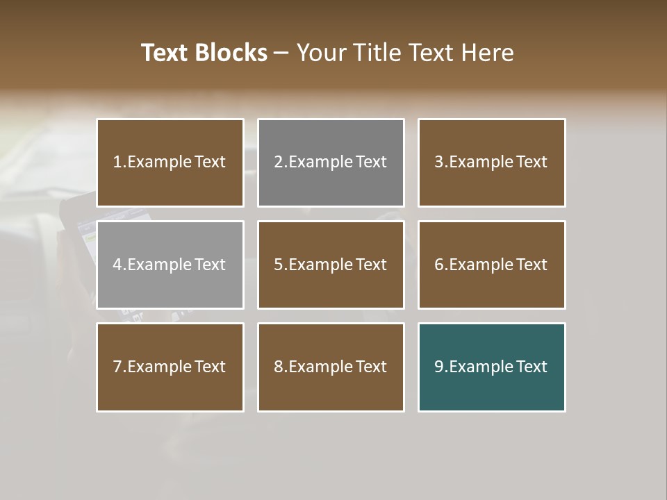 Road Teenager Qwerty PowerPoint Template