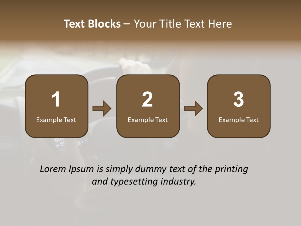 Road Teenager Qwerty PowerPoint Template
