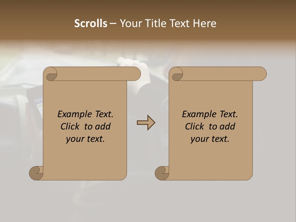 Road Teenager Qwerty PowerPoint Template