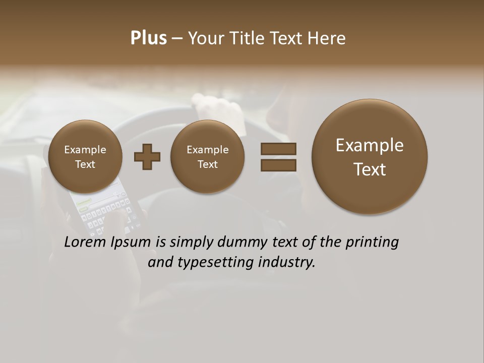 Road Teenager Qwerty PowerPoint Template