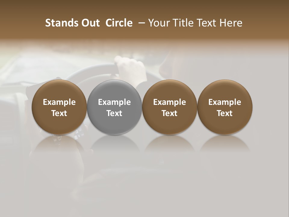 Road Teenager Qwerty PowerPoint Template