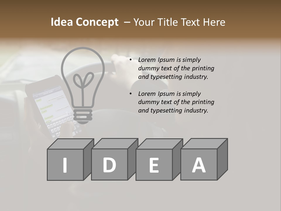 Road Teenager Qwerty PowerPoint Template