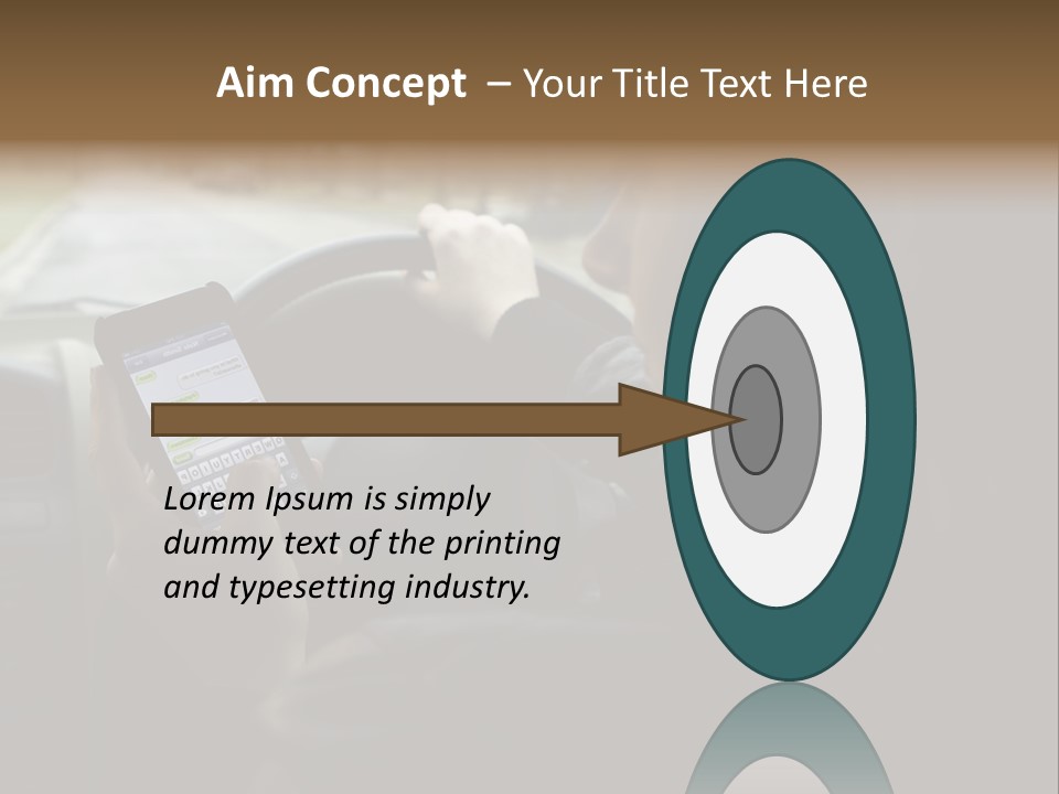 Road Teenager Qwerty PowerPoint Template