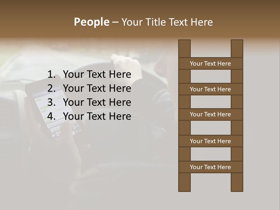 Road Teenager Qwerty PowerPoint Template