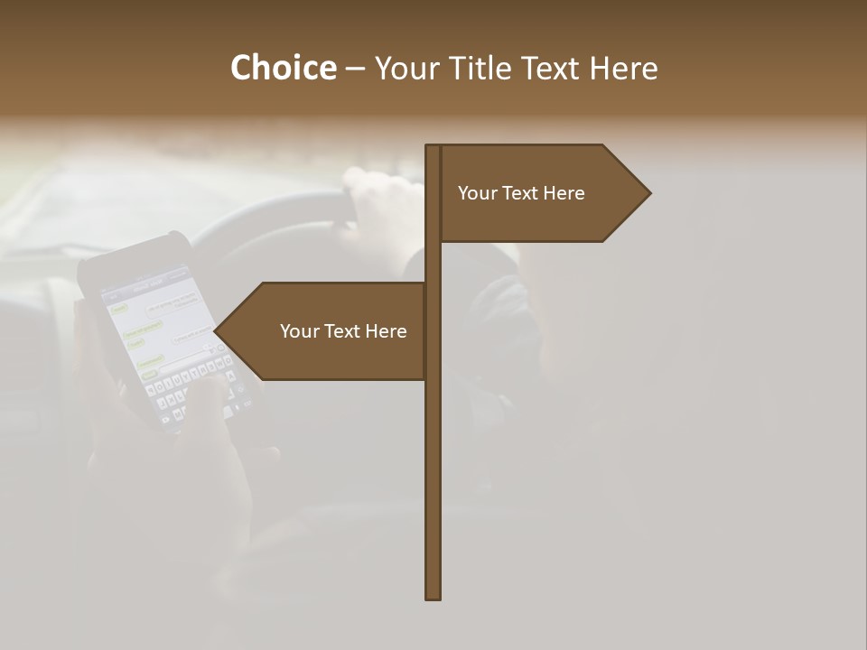 Road Teenager Qwerty PowerPoint Template