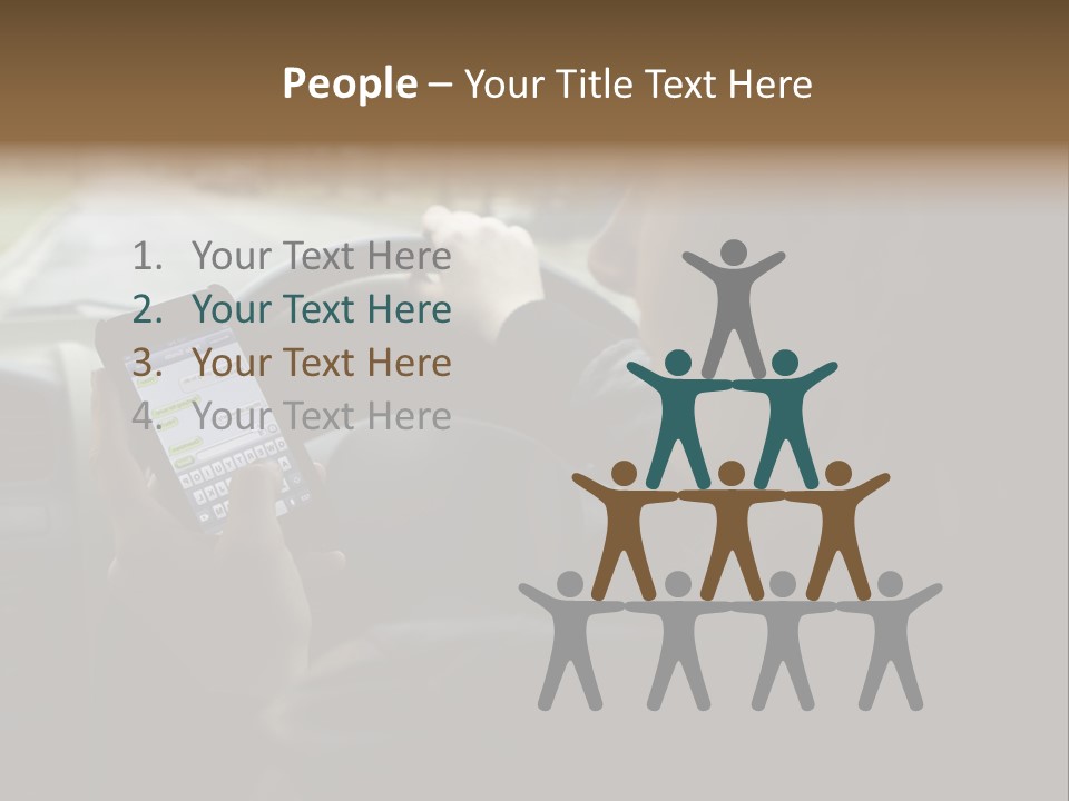 Road Teenager Qwerty PowerPoint Template