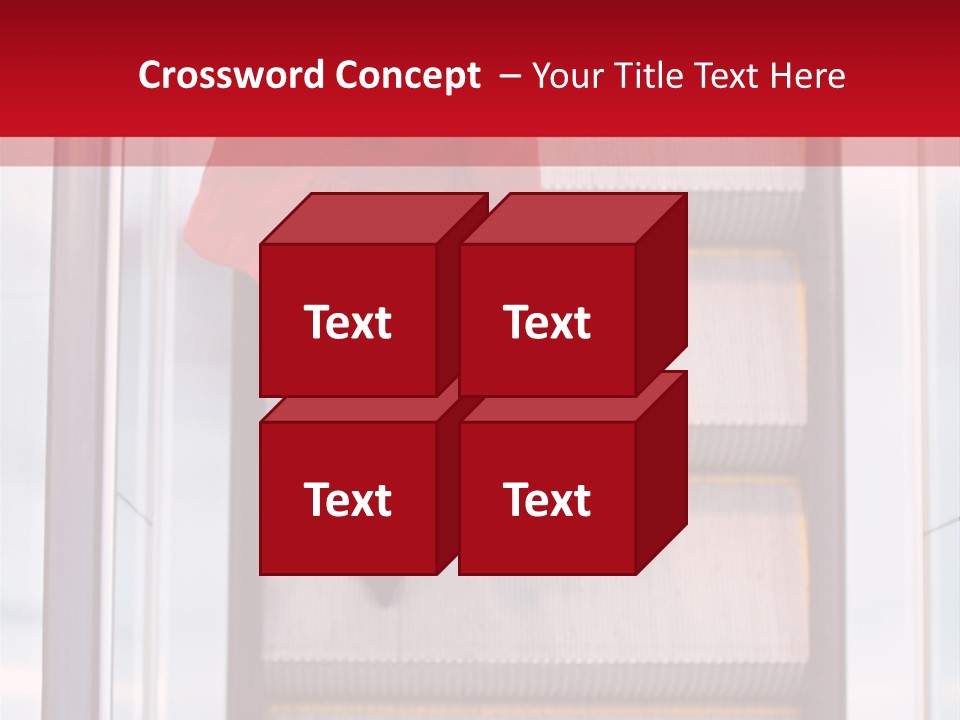 Office City Stairs PowerPoint Template