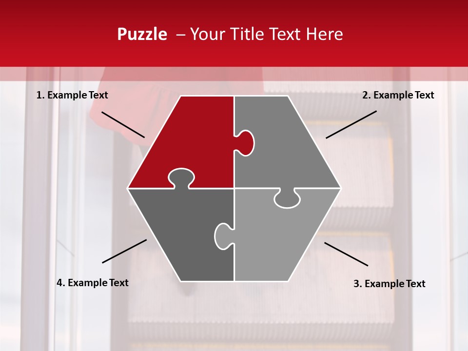 Office City Stairs PowerPoint Template
