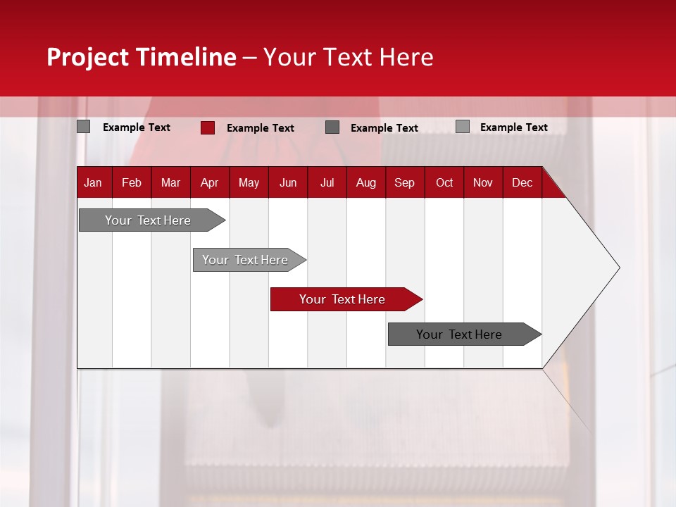 Office City Stairs PowerPoint Template