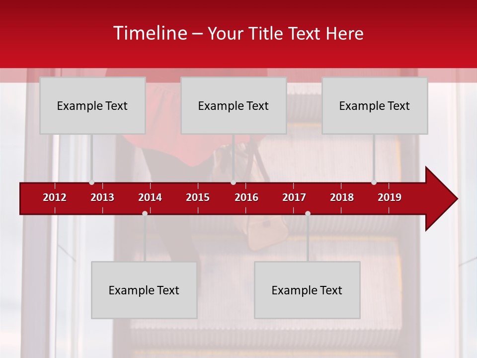 Office City Stairs PowerPoint Template