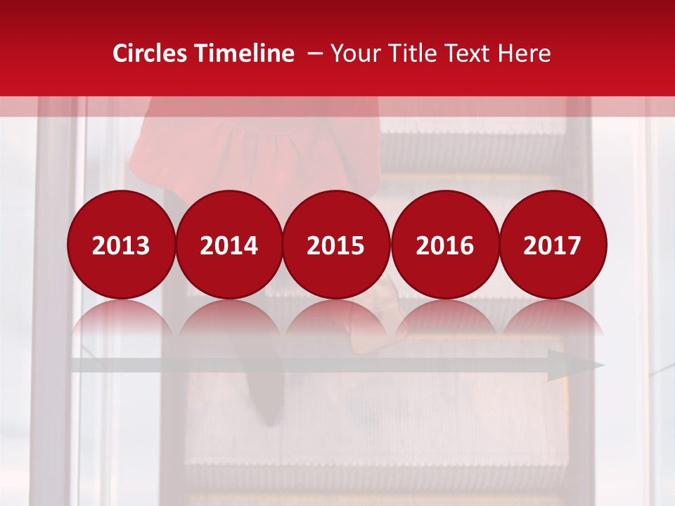 Office City Stairs PowerPoint Template