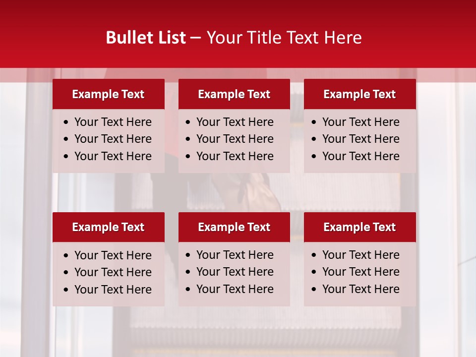 Office City Stairs PowerPoint Template