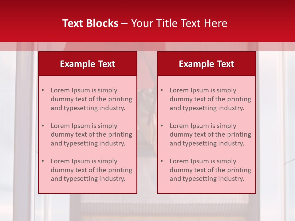 Office City Stairs PowerPoint Template