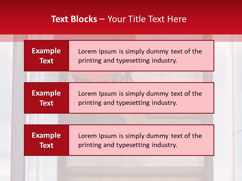 Office City Stairs PowerPoint Template
