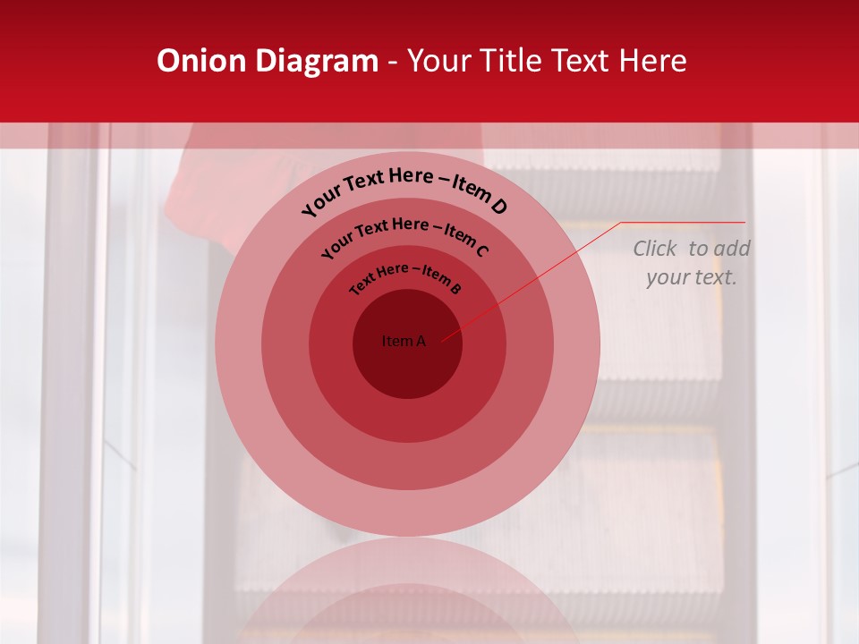 Office City Stairs PowerPoint Template
