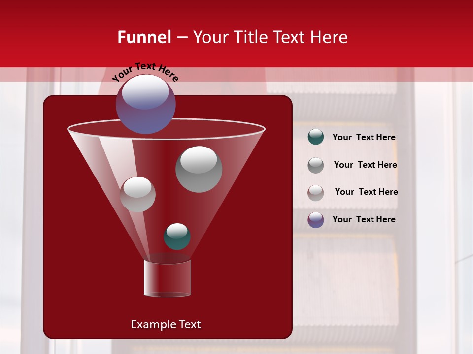 Office City Stairs PowerPoint Template