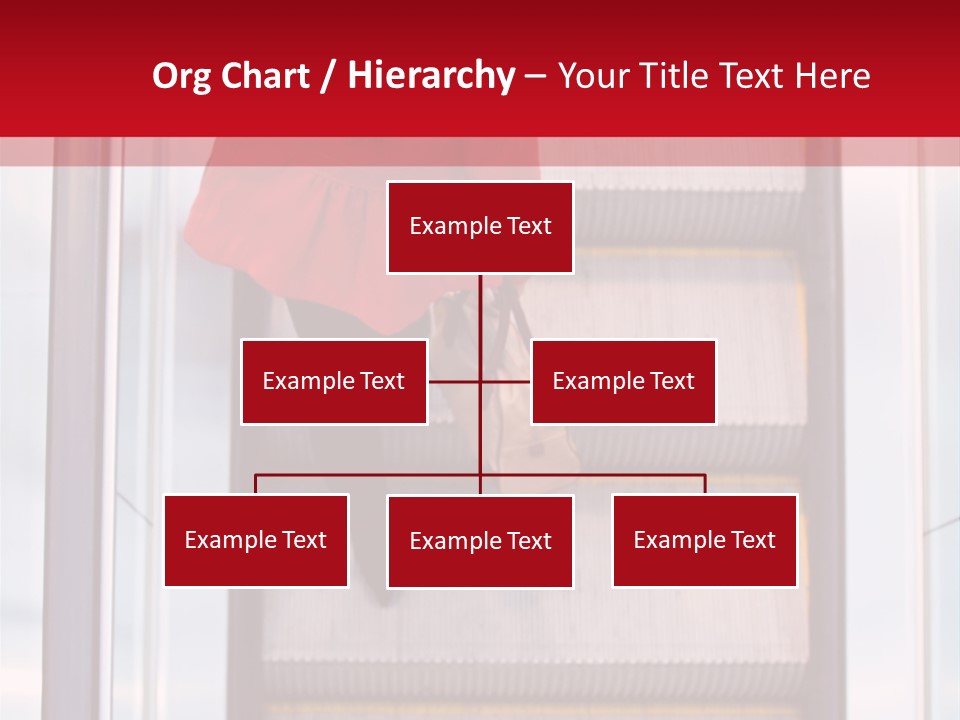 Office City Stairs PowerPoint Template