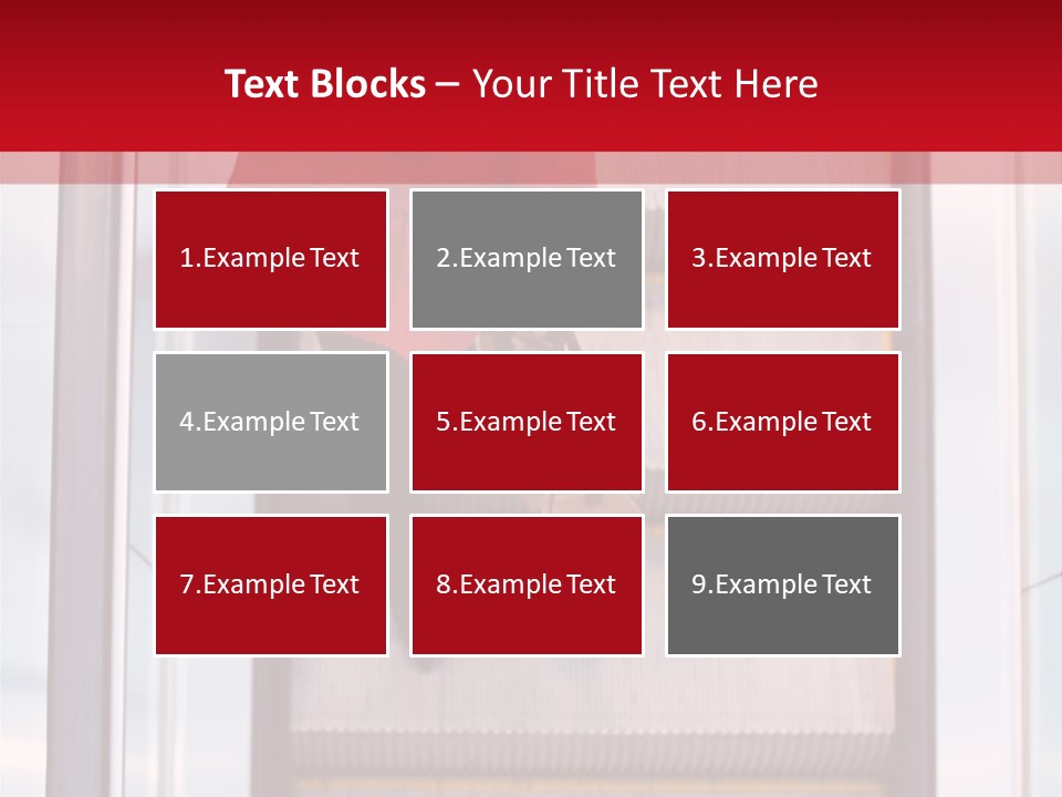 Office City Stairs PowerPoint Template