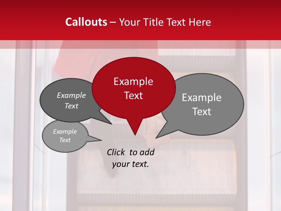 Office City Stairs PowerPoint Template