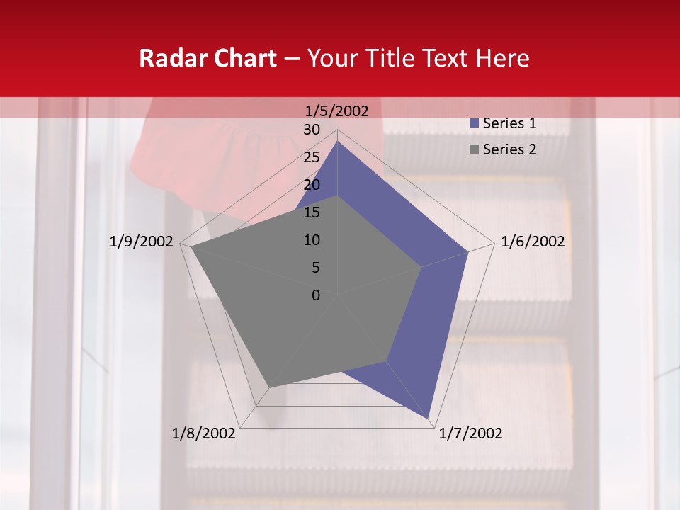 Office City Stairs PowerPoint Template