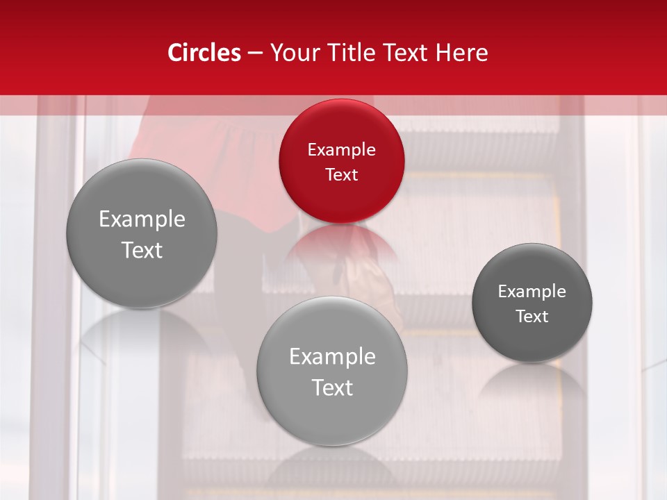 Office City Stairs PowerPoint Template