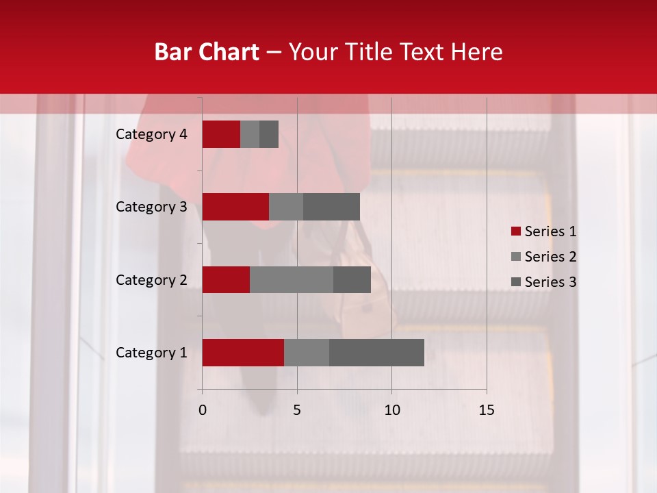 Office City Stairs PowerPoint Template