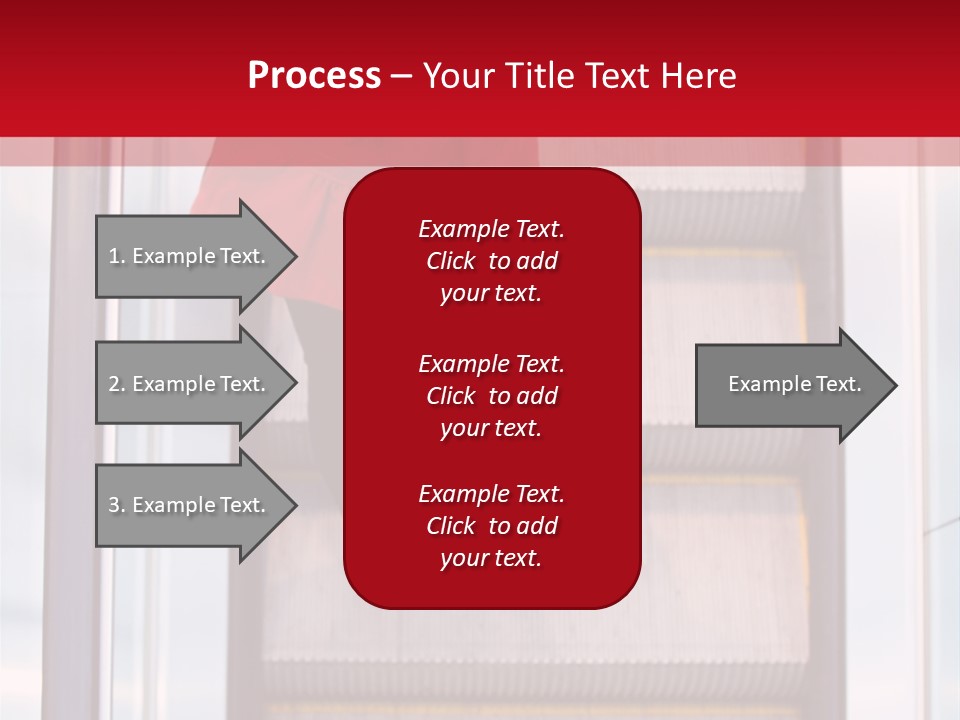 Office City Stairs PowerPoint Template