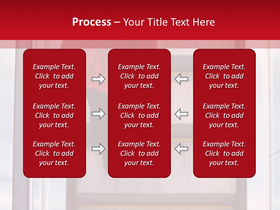 Office City Stairs PowerPoint Template