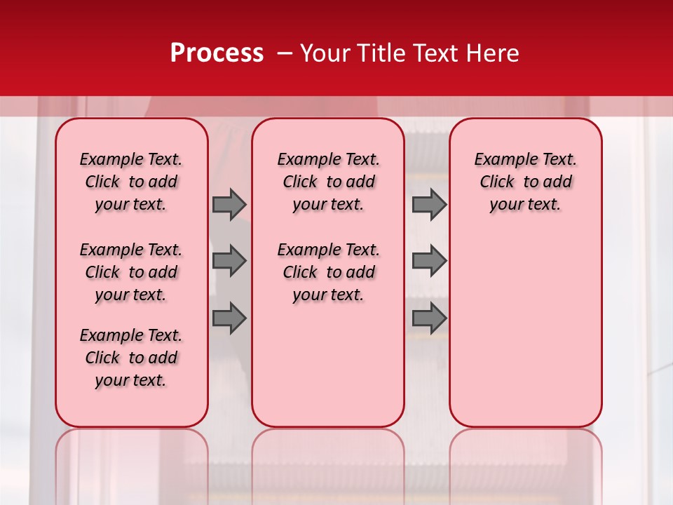 Office City Stairs PowerPoint Template