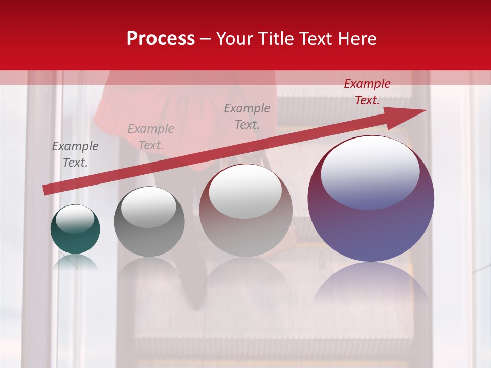 Office City Stairs PowerPoint Template