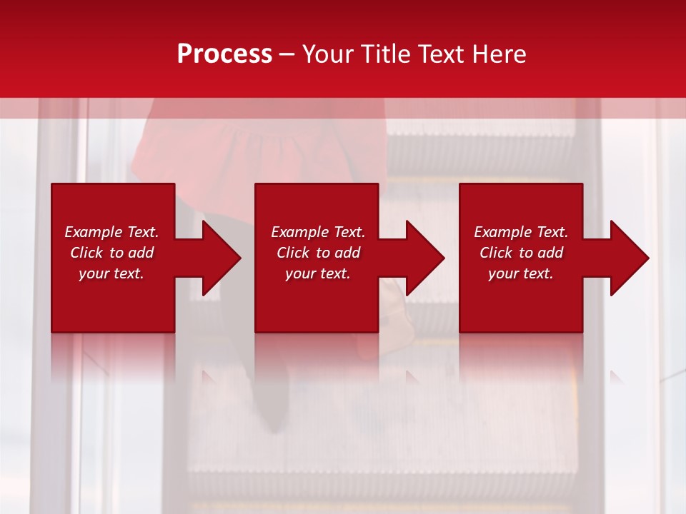 Office City Stairs PowerPoint Template