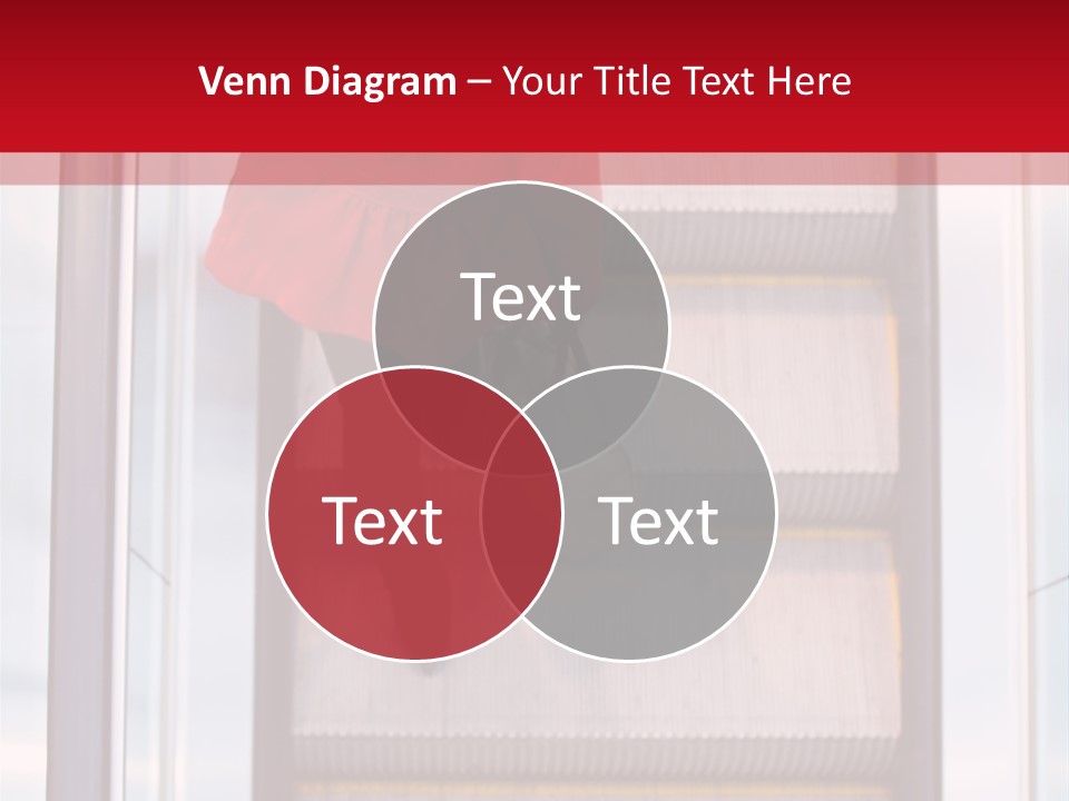 Office City Stairs PowerPoint Template