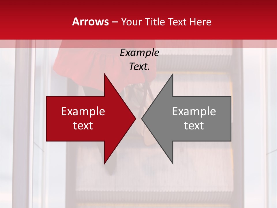Office City Stairs PowerPoint Template