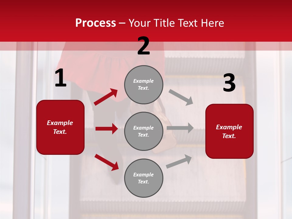 Office City Stairs PowerPoint Template