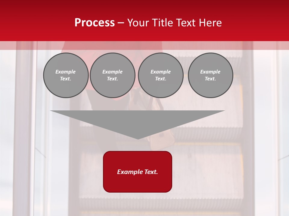 Office City Stairs PowerPoint Template