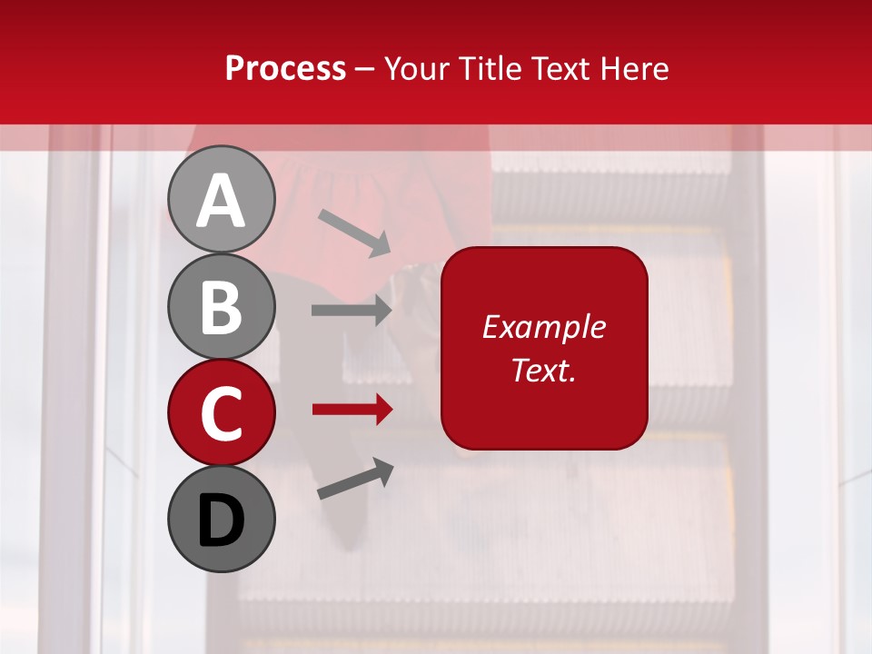 Office City Stairs PowerPoint Template