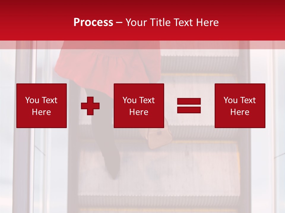 Office City Stairs PowerPoint Template