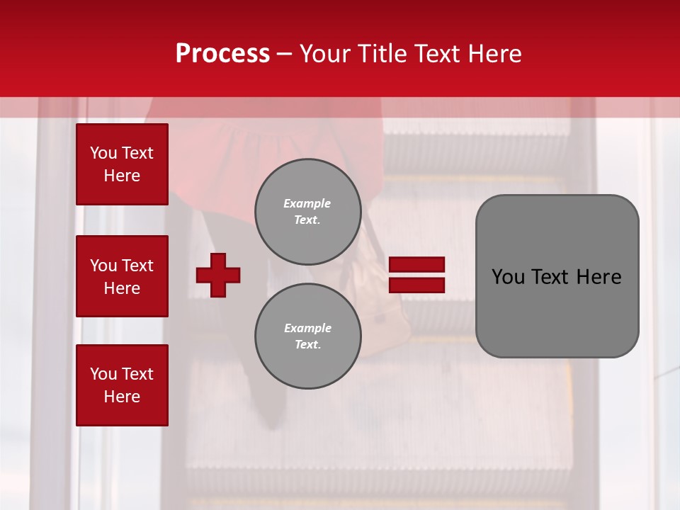 Office City Stairs PowerPoint Template