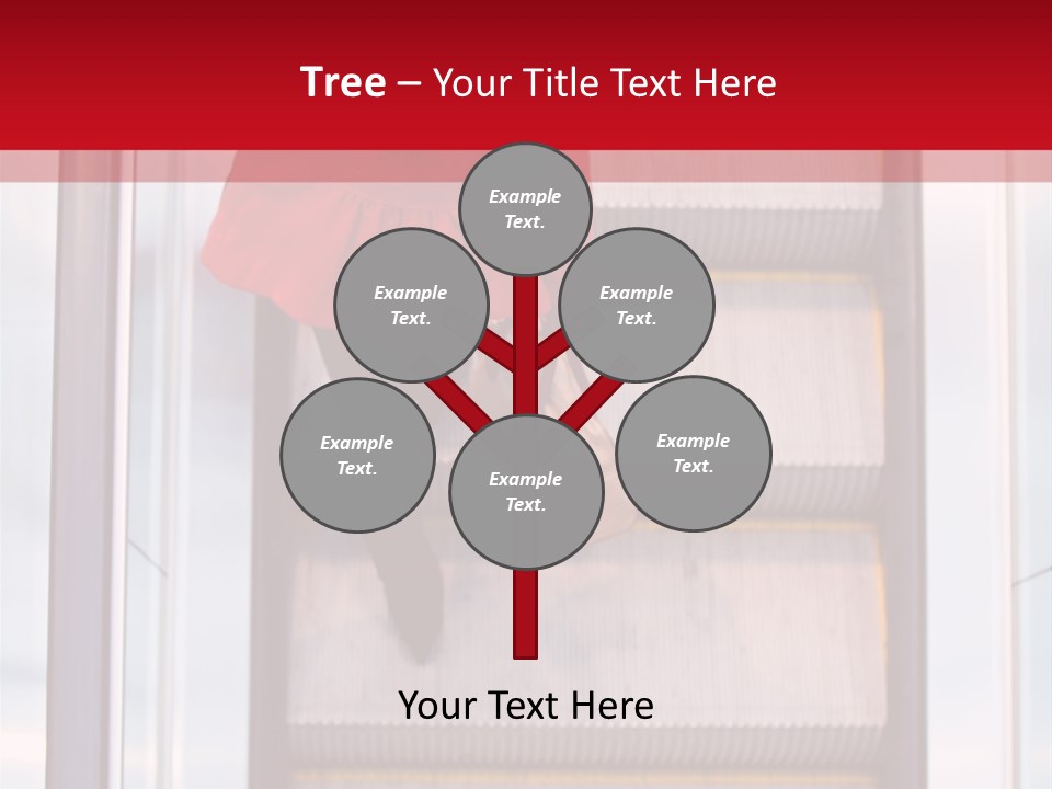 Office City Stairs PowerPoint Template
