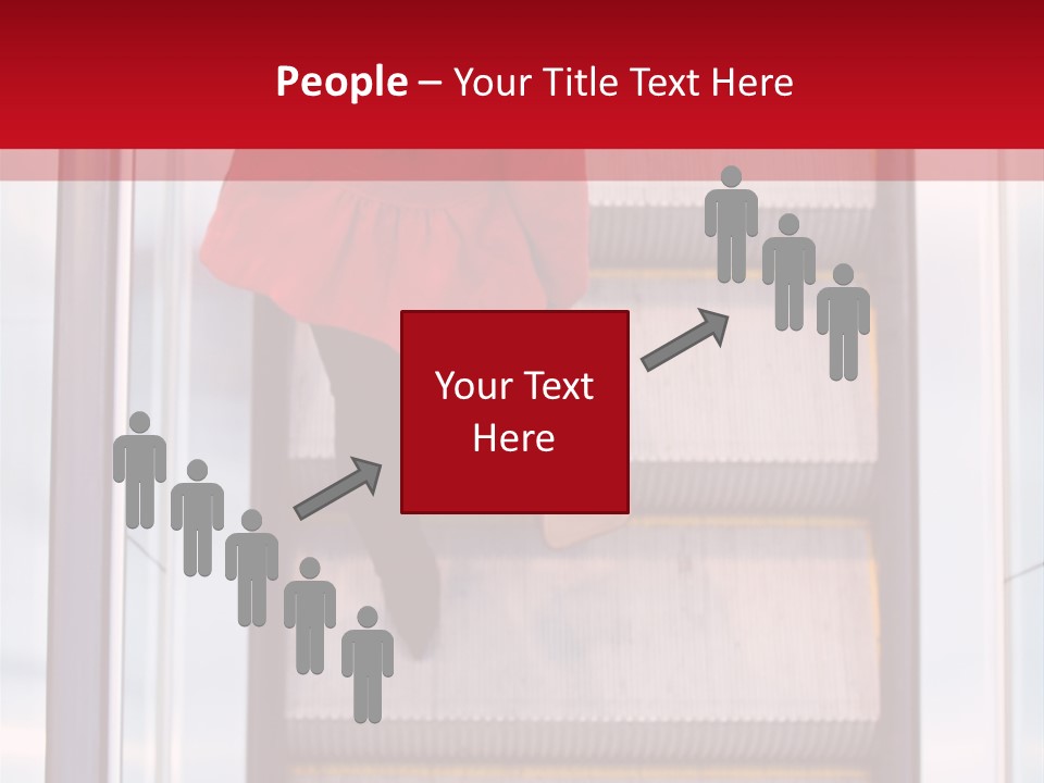 Office City Stairs PowerPoint Template