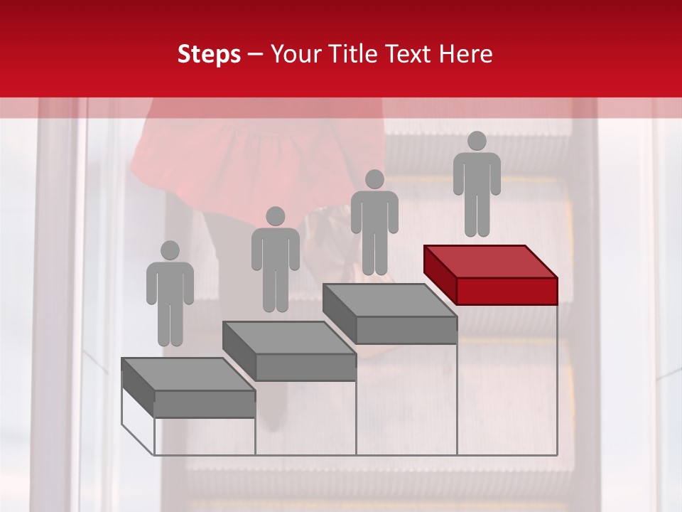 Office City Stairs PowerPoint Template