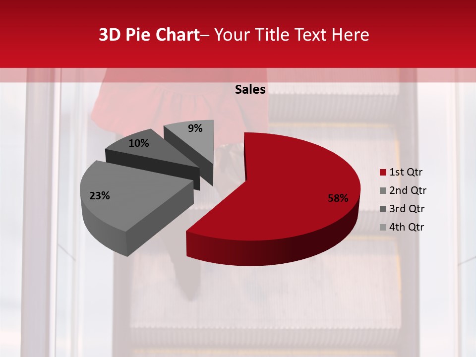 Office City Stairs PowerPoint Template