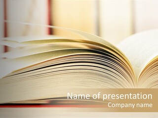 Bookstore Hardcover Printing PowerPoint Template